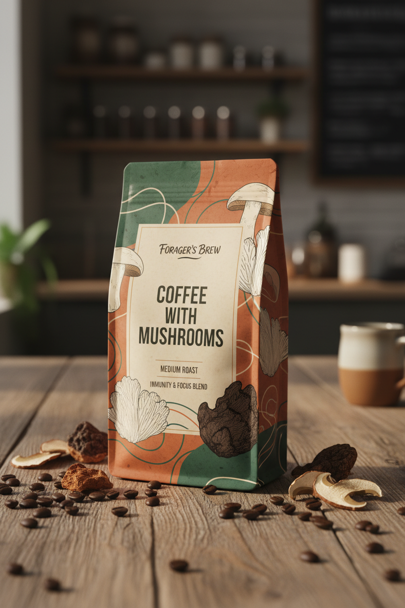 COFFEE WITH MUSHROOMS MEDIUM ROAST